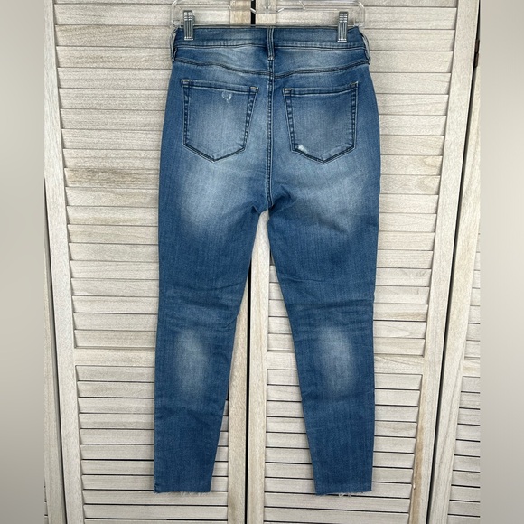 PACSUN High Rise Jegging Distressed w Fading-27 - Picture 2 of 2